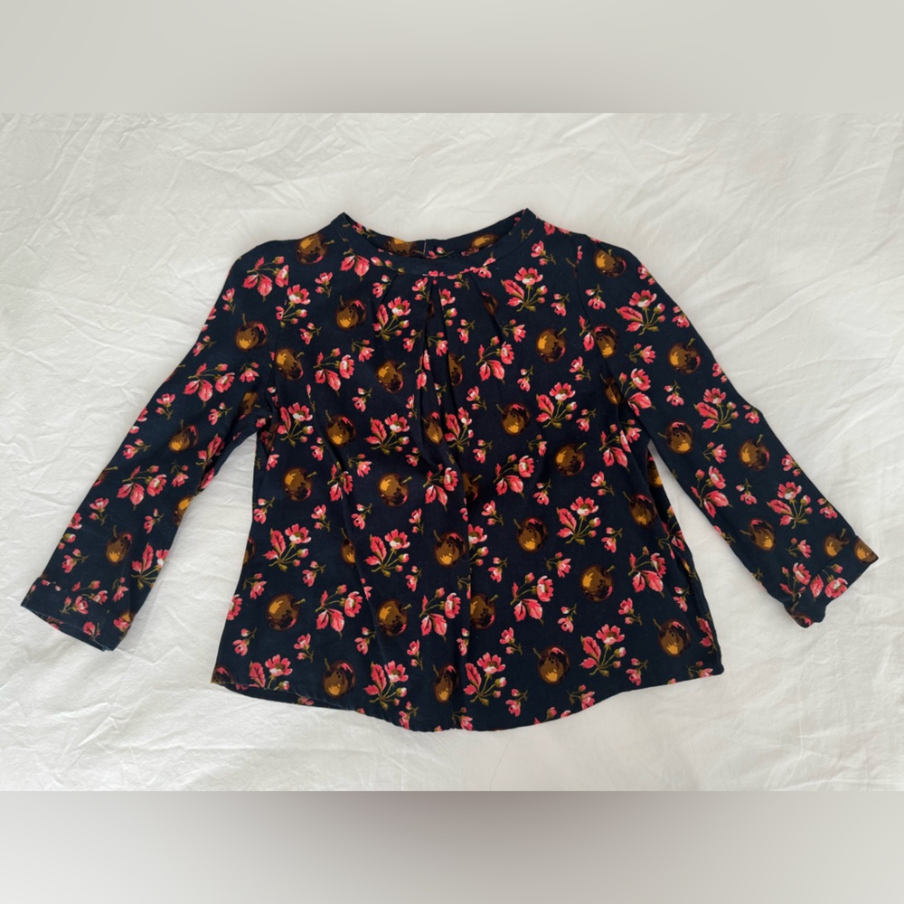 Bonpoint Girls Long Sleeve Blouse Top Shirt Size 4